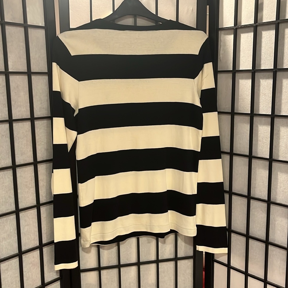 Polo Ralph Lauren Sport Navy Striped top 100% Cotton. XL - Picture 4 of 4